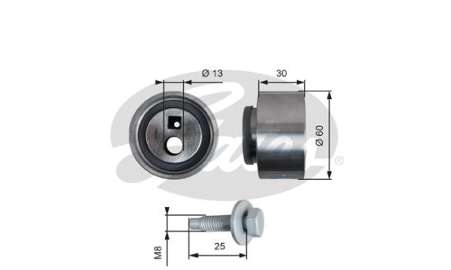 Ролик натяжной ремня ГРМ Gates, арт. T41139
