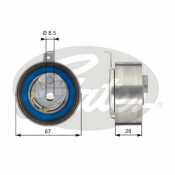 Ролик привода ГРМ Gates PowerGrip натяжной, арт. T43152