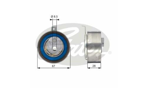 Ролик привода ГРМ Gates PowerGrip натяжной, арт. T43152