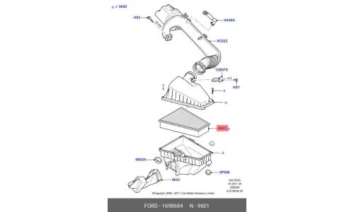 Фильтр воздушный Ford, арт. 1 698 684