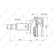 ШРУС LYNXauto, внешний, арт. CO-3662A