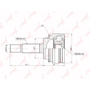ШРУС LYNXauto, внешний, арт. CO-3657A
