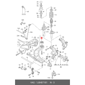 Сайлентблок переднего рычага VAG, для Skoda Rapid, арт. 1J0 407 181
