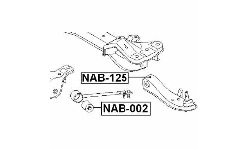Сайлентблок Febest, арт. NAB-002