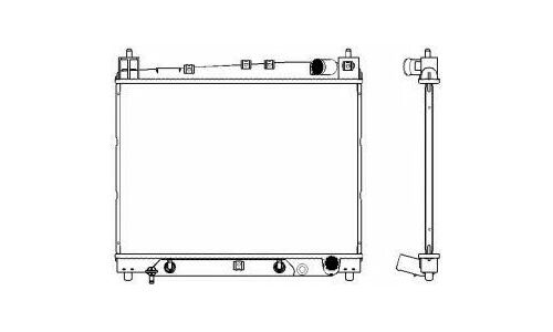 Радиатор охлаждения двигателя Sakura, арт. 34611011