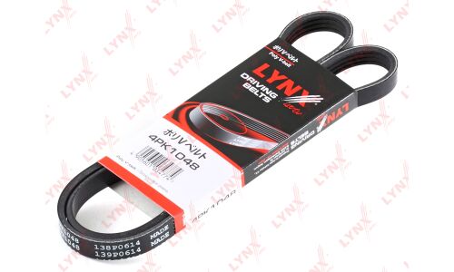 Ремень поликлиновый LYNXauto, арт. 4PK1048