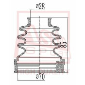 Пыльник ШРУСа Asva, арт. ASBT-INZZE15