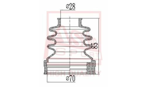 Пыльник ШРУСа Asva, арт. ASBT-INZZE15