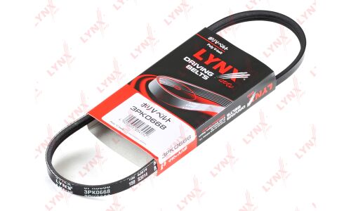 Ремень поликлиновый LYNXauto, арт. 3PK0668