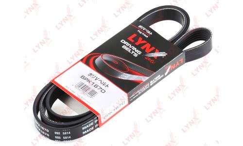 Ремень приводной LYNXauto поликлиновый, арт. 6PK1670