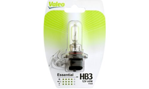Лампа галогенная Valeo Essential HB3(9005) (P20d, T12), 12В, 60Вт, 1 шт, арт. 032013