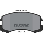 Колодки тормозные дисковые Textar, передние, комплект на ось (4 шт), арт. 2429101