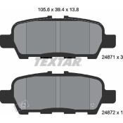 Колодки тормозные дисковые | зад Textar, арт. 2487101