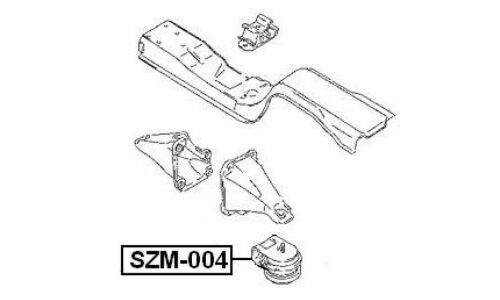 Опора (подушка) двигателя Febest, арт. SZM-004