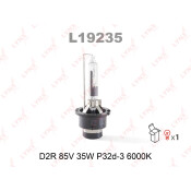 Лампа ксеноновая LYNXAuto D2R (P32d-3), 85В, 35Вт, 6000К, 1 шт, арт. L19235
