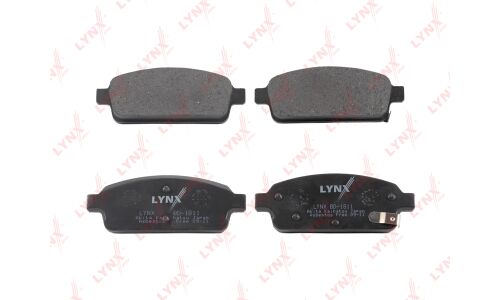 Колодки тормозные дисковые LYNXauto задние, комплект на ось (4 шт), арт. BD-1811