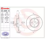 Диск тормозной Brembo, арт. 08A29810