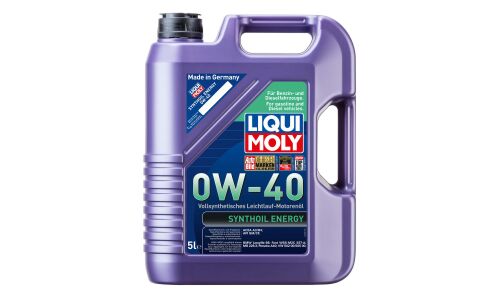 Масло моторное Liqui Moly Synthoil Energy 0w40, синтетическое, API SN, ACEA A3/B4, универсальное, 5л, арт. 1923 (9515)