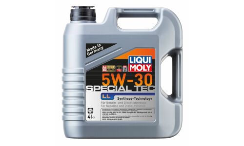 Масло моторное Liqui Moly Special Tec LL 5w30 синтетическое, SL, ACEA A3/B4, универсальное, 4л, арт. 7654/2339