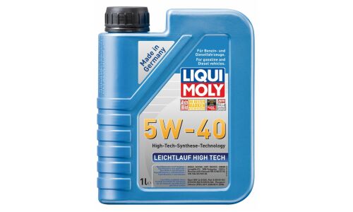 Масло моторное Liqui Moly Leichtlauf High Tech 5w40, синтетическое, API SP, ACEA A3/B4, универсальное, 1л, арт. 8028/2327/3863