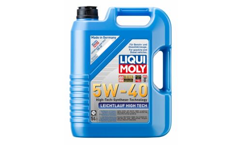 Масло моторное Liqui Moly Leichtlauf High Tech 5w40, синтетическое, API SP, ACEA A3/B4, универсальное, 5л, арт. 8029/2328/3864