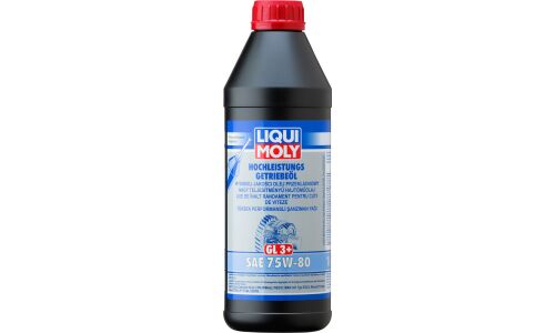 Масло трансмиссионное Liqui Moly Hochleistungs-Getriebeoil 75w80 синтетическое, API GL-3/GL-4, для МКПП, 1л, арт. 7584