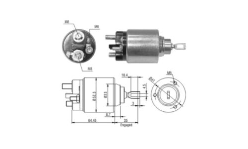 Реле стартера втягивающее ERA, арт. ZM1371