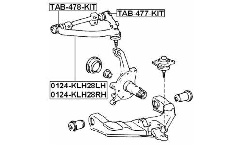 Рычаг подвески Febest, арт. 0124-KLH28RH