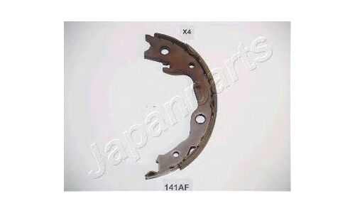 Колодки тормозные барабанные Japan Parts стояночного тормоза, комплект на ось (4 шт), арт. GF-141AF