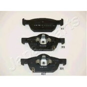 Колодки тормозные дисковые Japan Parts, передние, комплект на ось (4 шт), арт. PA-407AF