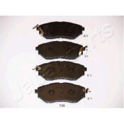 Колодки тормозные дисковые Japan Parts, передние, комплект на ось (4 шт), арт. PA-709AF