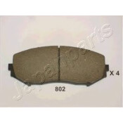 Колодки тормозные дисковые Japan Parts, передние, комплект на ось (4 шт), арт. PA-802AF