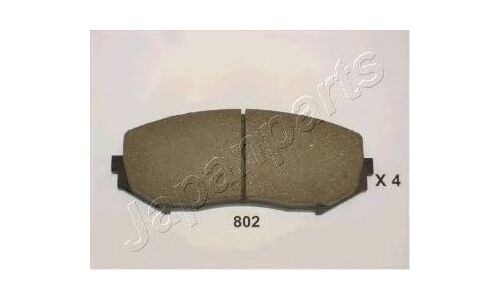 Колодки тормозные дисковые Japan Parts, передние, комплект на ось (4 шт), арт. PA-802AF