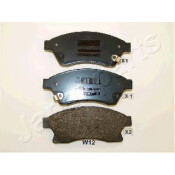 Колодки тормозные дисковые Japan Parts, передние, комплект на ось (4 шт), арт. PA-W12AF