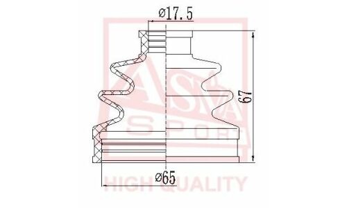 Пыльник ШРУСа Asva, арт. ASBT-2191