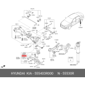 Стойка стабилизатора (линк) Hyundai/Kia, задняя, арт. 55540-3R000