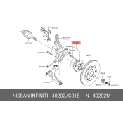 Подшипник ступицы колеса | перед лев Nissan, арт. 40202-JG01B