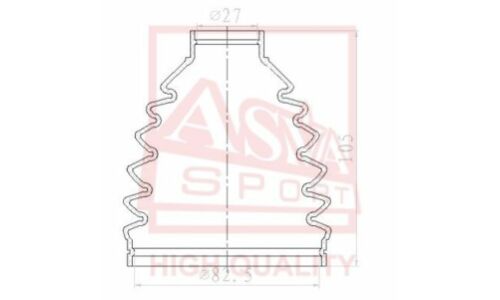 Комплект пыльника ШРУСа Asva, арт. ASBT-AV2
