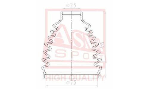 Пыльник ШРУСа Asva, арт. ASBT-CY2
