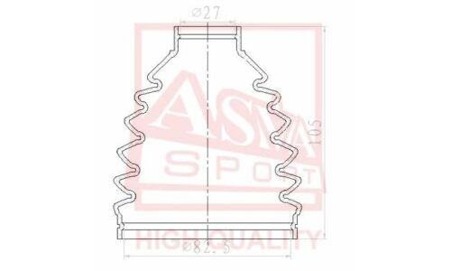 Пыльник ШРУСа Asva, внешний, арт. ASBT-FD