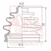 Пыльник ШРУСа Asva, арт. ASBT-FF2