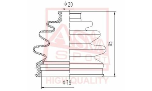 Пыльник ШРУСа Asva, арт. ASBT-FF2
