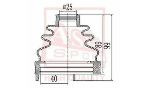 Комплект пыльника ШРУСа Asva, арт. ASBT-INGSV4