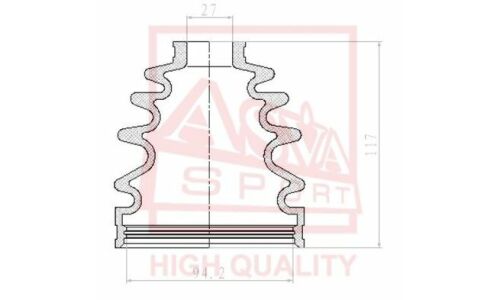 Пыльник ШРУСа Asva, арт. ASBT-INLC100