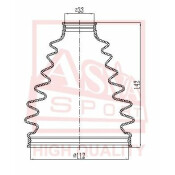 Комплект пыльника ШРУСа Asva, арт. ASBT-INLC200