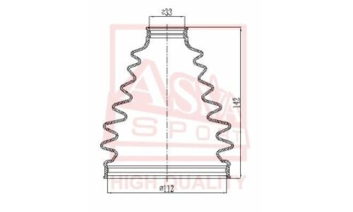 Комплект пыльника ШРУСа Asva, арт. ASBT-INLC200