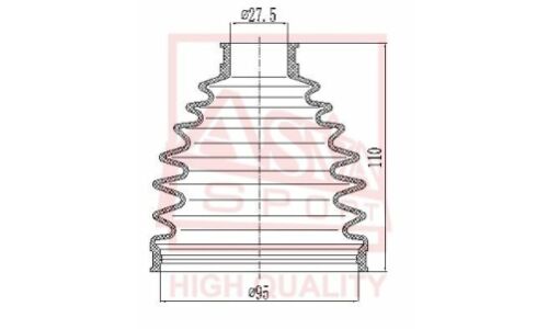 Пыльник ШРУСа Asva, арт. ASBT-J31C