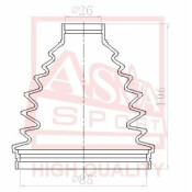 Комплект пыльника ШРУСа Asva, арт. ASBT-N16B
