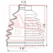 Пыльник ШРУСа Asva, внешний, арт. ASBT-PIL
