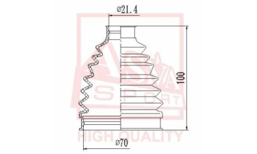Пыльник ШРУСа Asva, внешний, арт. ASBT-TRC